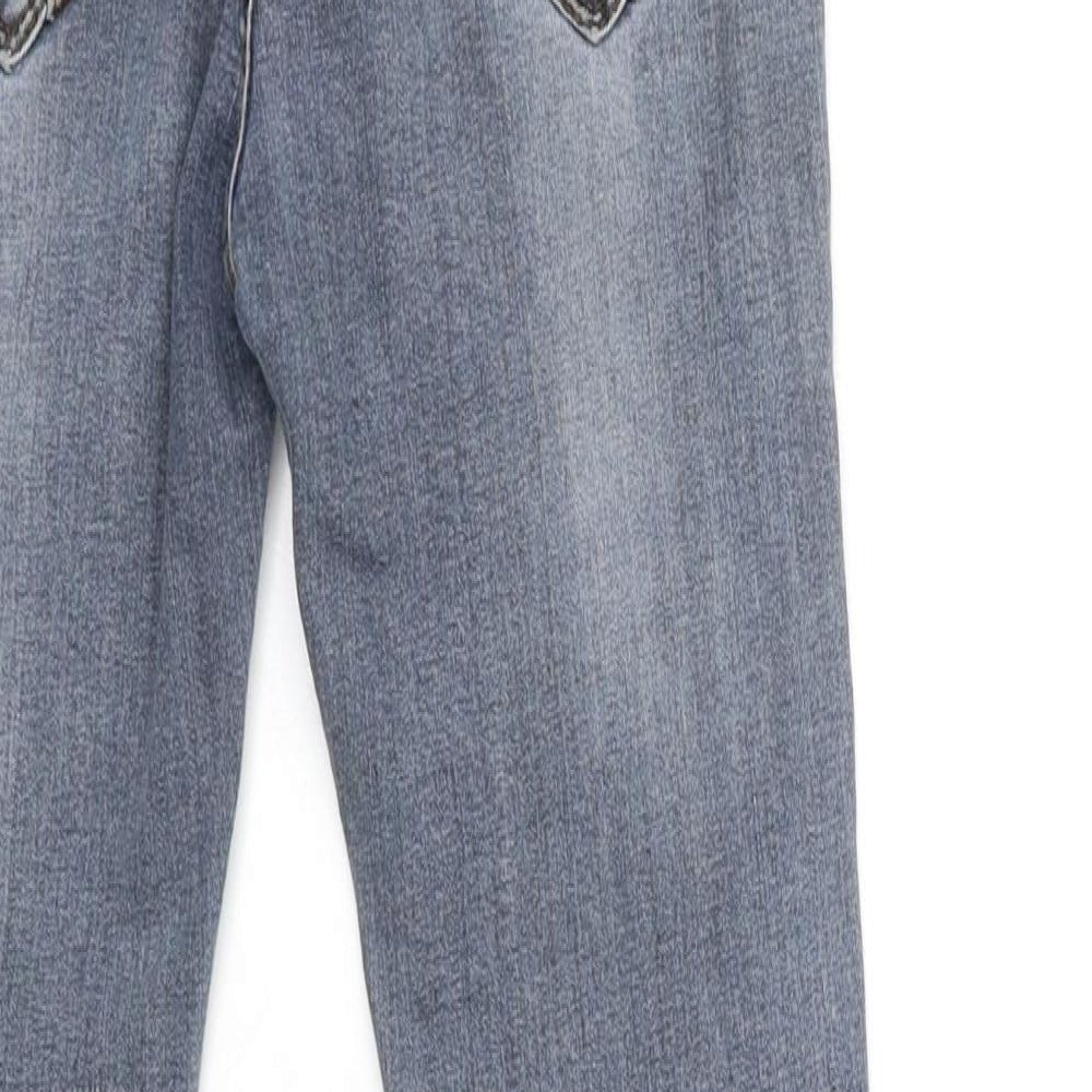 Preworn Womens Beige Denim Skinny Jeans Size 23 in L28 in