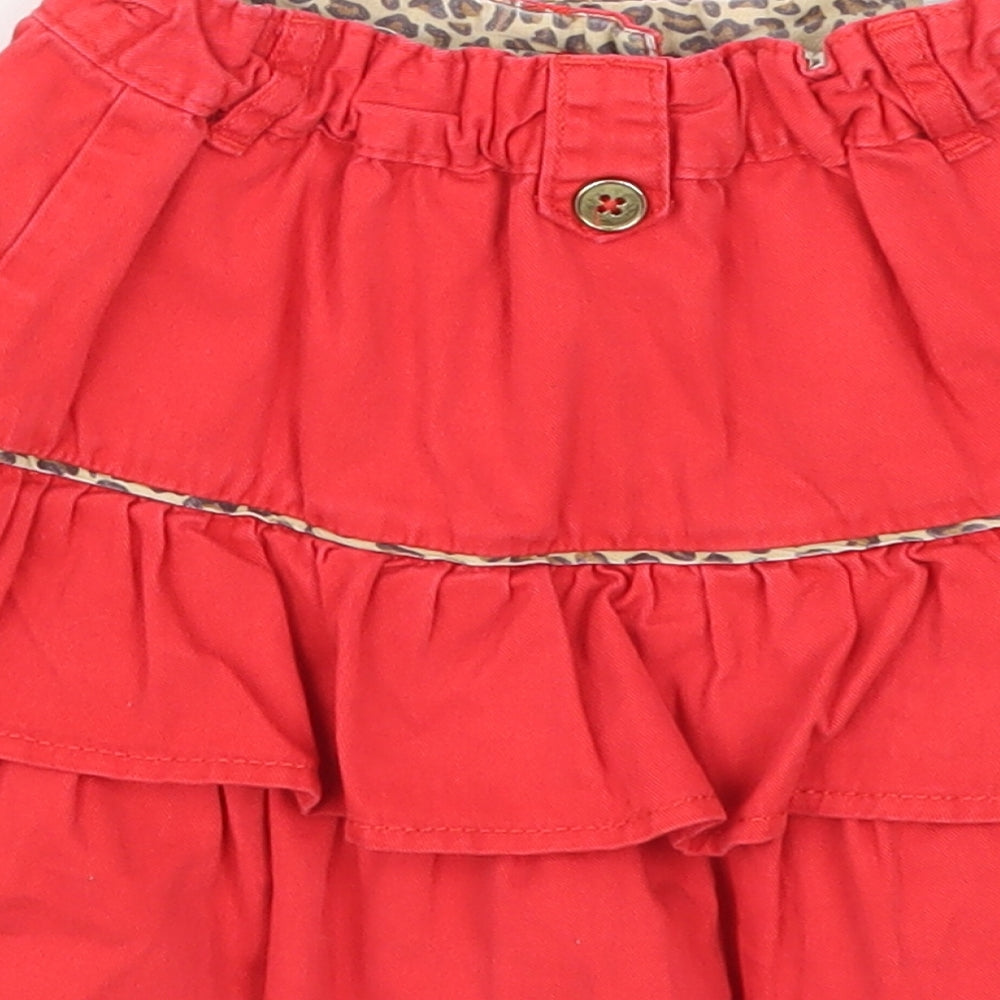 TU Girls Red A-Line Skirt Size 5 Years