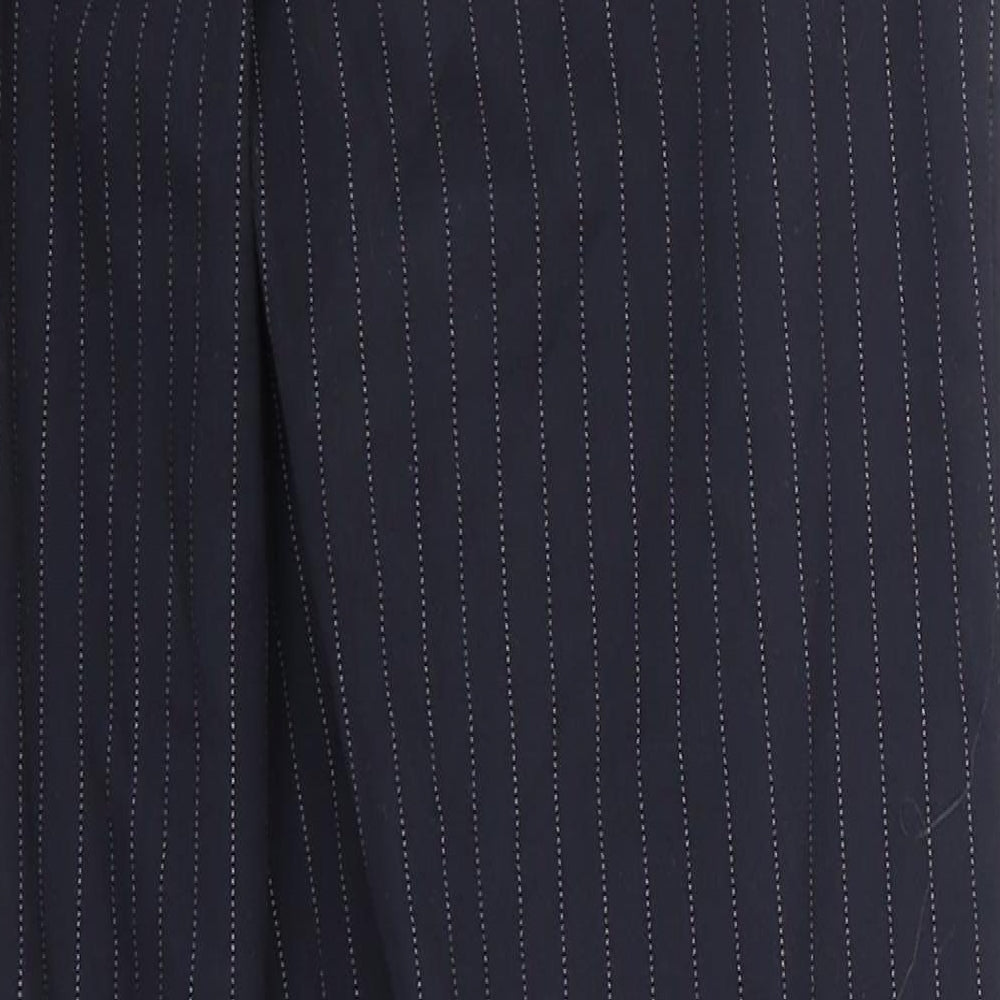 H&M Womens Blue Striped Bloomer Trousers Size 4 L26 in