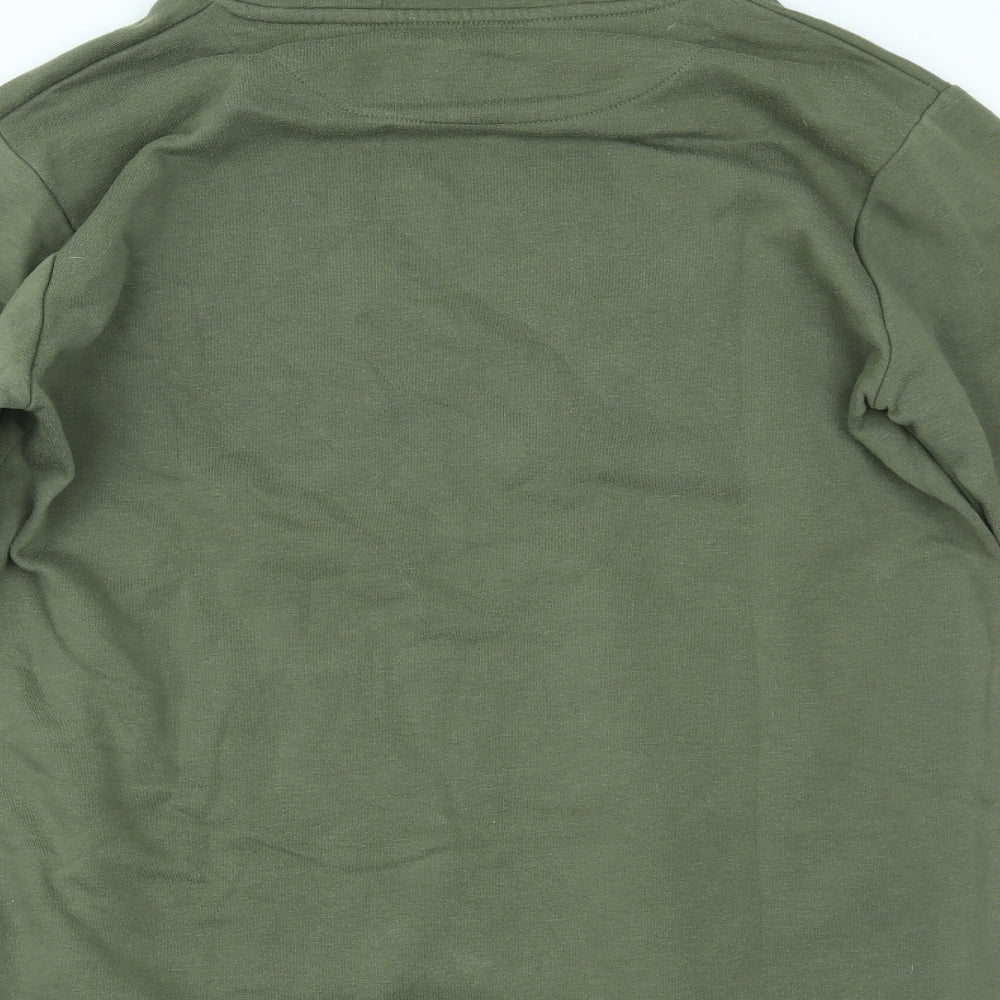 Shoreditch Mens Green Pullover Jumper Size S