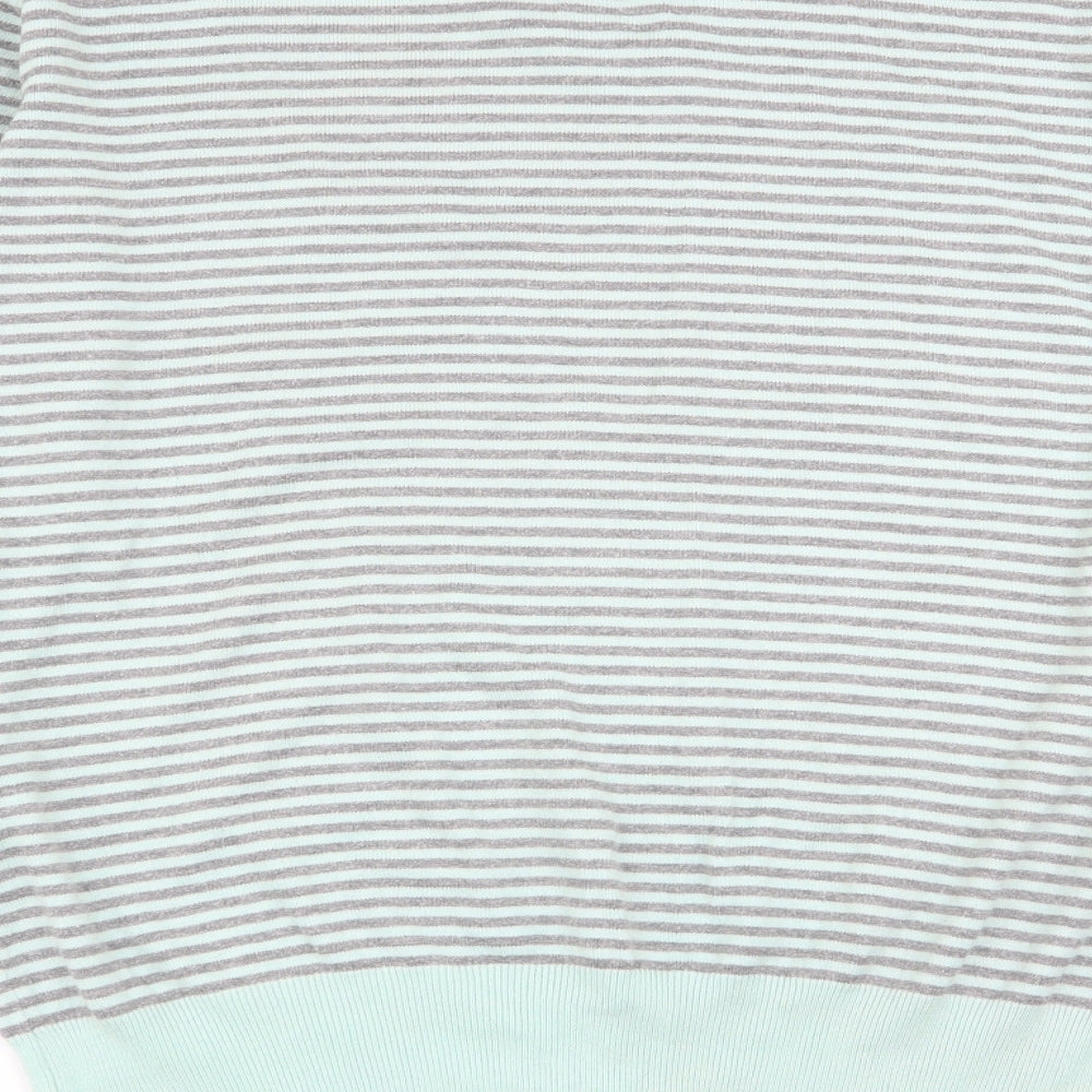 silver lions Mens Multicoloured Striped Pullover Jumper Size S