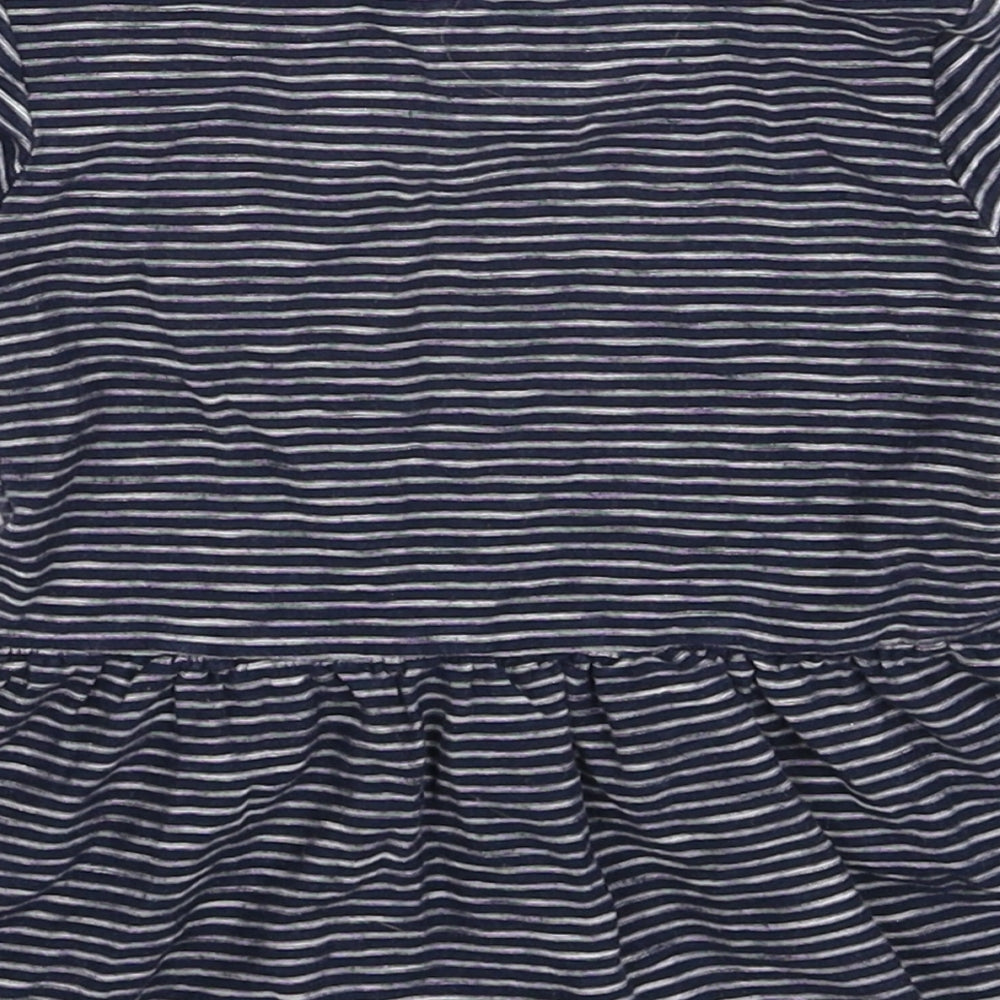 NEXT Girls Blue Striped Fit & Flare Size 6-9 Months