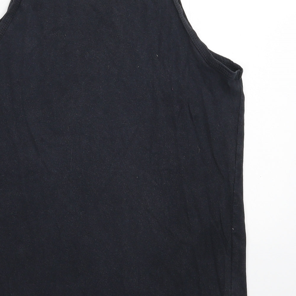 Ames Bros Mens Blue Basic Tank Size S