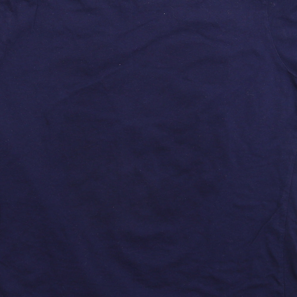 Miso Womens Blue Basic T-Shirt Size 14