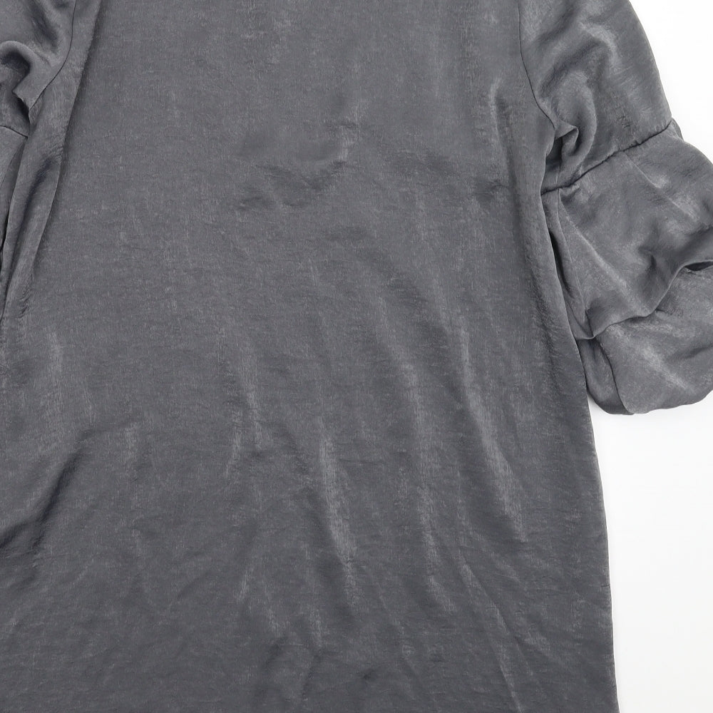 Blue Vanilla Womens Silver Shift Size 14
