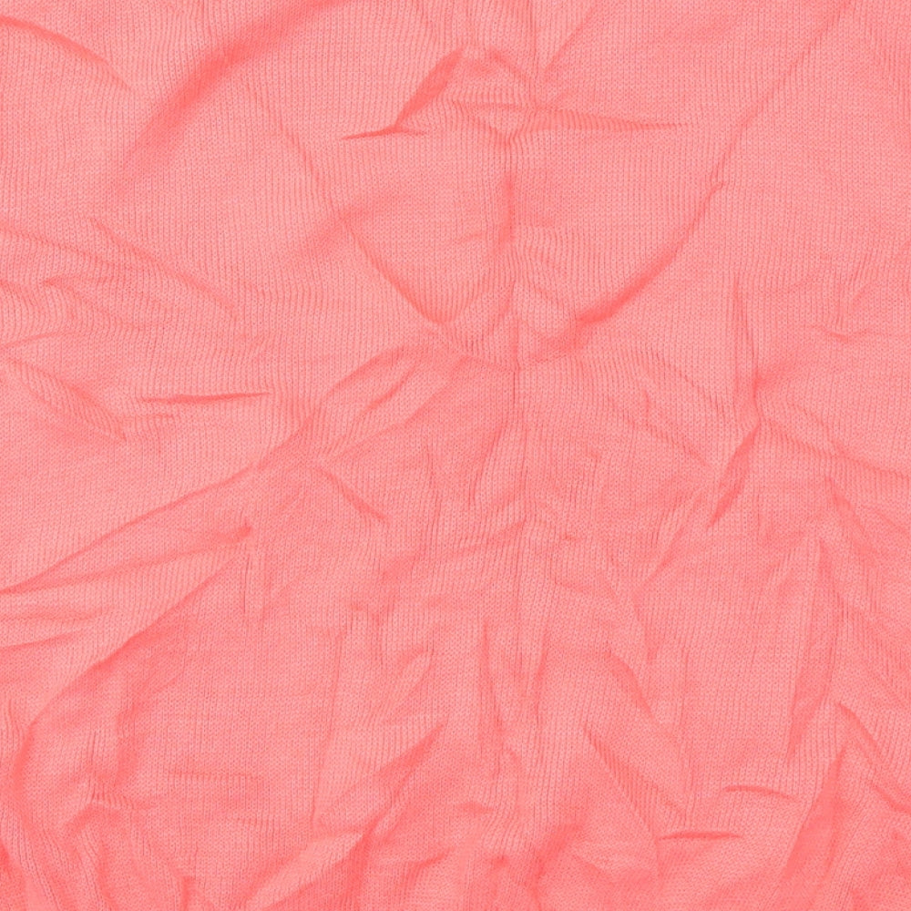 Merry gold Womens Pink Basic T-Shirt Size S