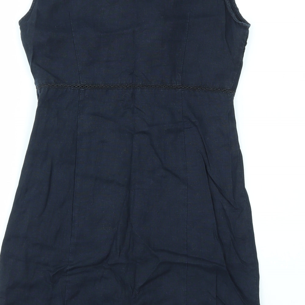 FRANCOACH Womens Blue Fit & Flare Size M