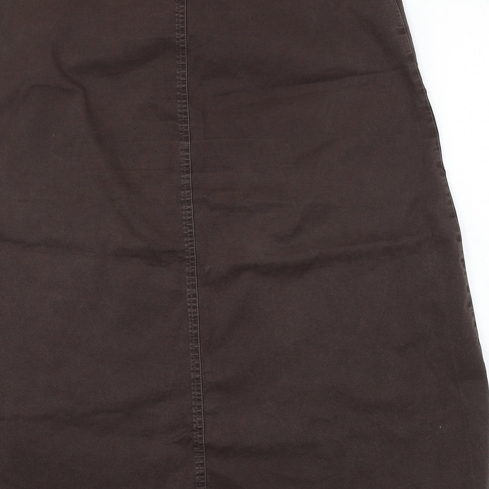 Jacqui E Womens Brown Skater Skirt Size 12