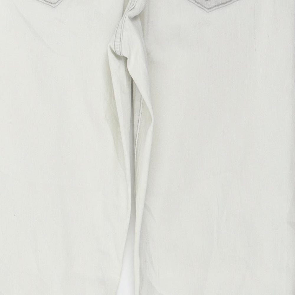 OPUS Womens White Denim Straight Jeans Size 8 L26 in