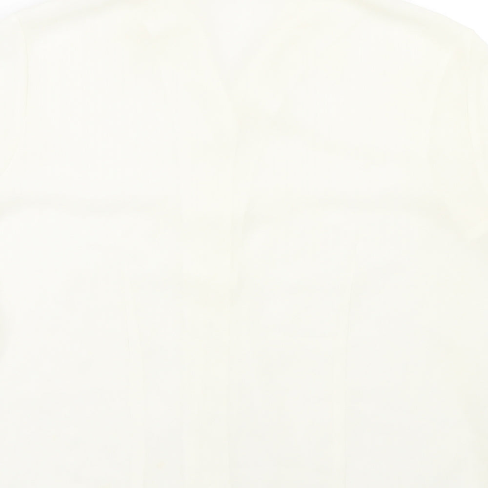 Atmosphere Womens Beige Basic Button-Up Size 16
