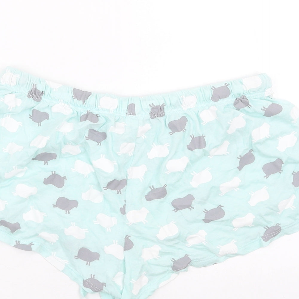FOREVER 21 Womens Green Sleep Shorts Size M - Sheep Print