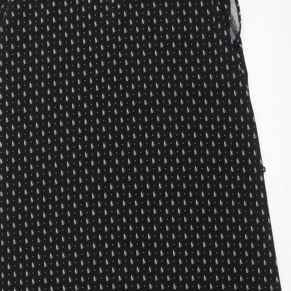 H&M Womens Black Geometric Shift Size M