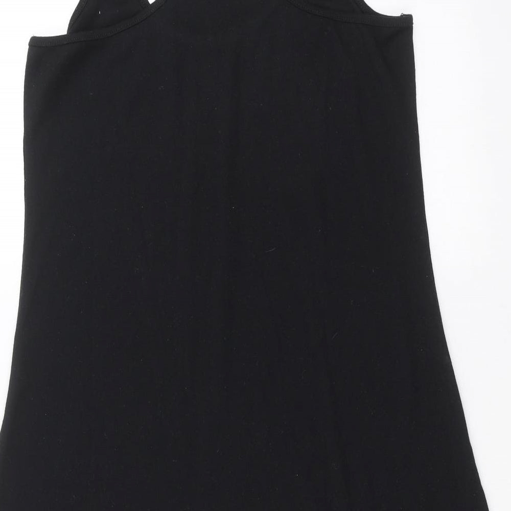 Preworn Womens Black Tank Dress Size L