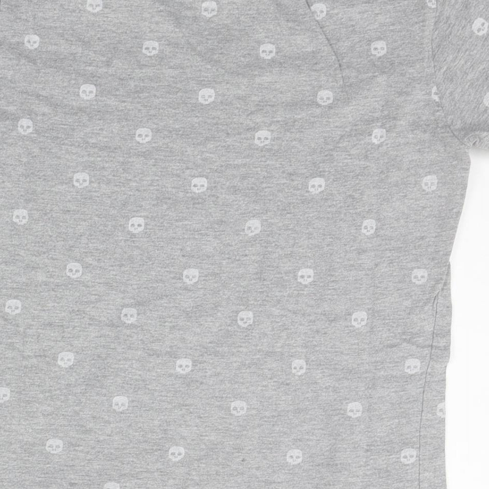 Primark Boys Grey Geometric Basic T-Shirt Size 9-10 Years