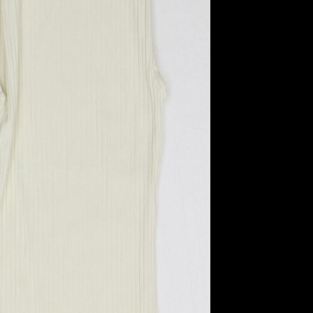 PRETTYLITTLETHING Womens White Basic T-Shirt Size S