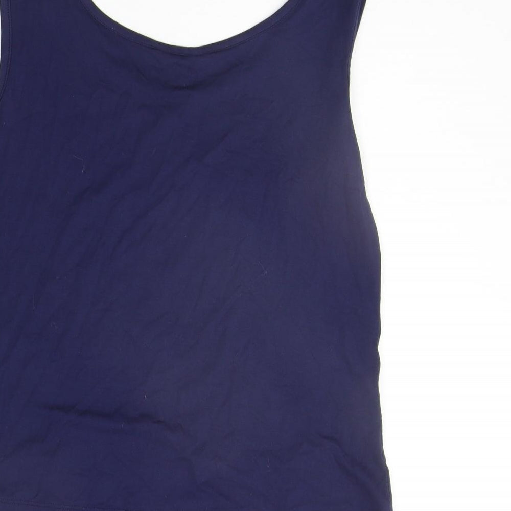 DASH Womens Blue Basic Tank Size 10