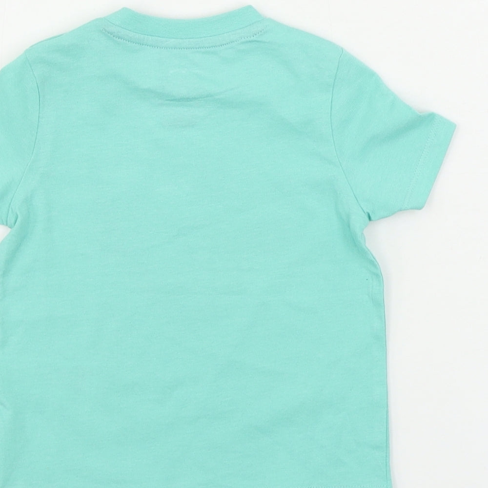 F&F Boys Green Basic T-Shirt Size 12-18 Months