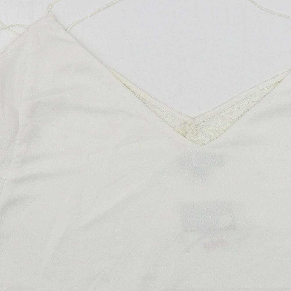 Topshop Womens Ivory Basic Blouse Size 12
