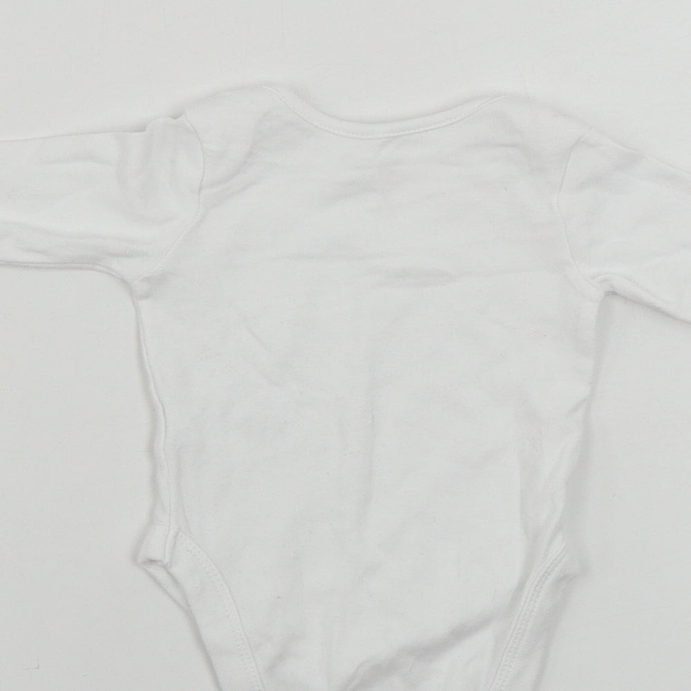 George Baby White Babygrow One-Piece Size 0-3 Months