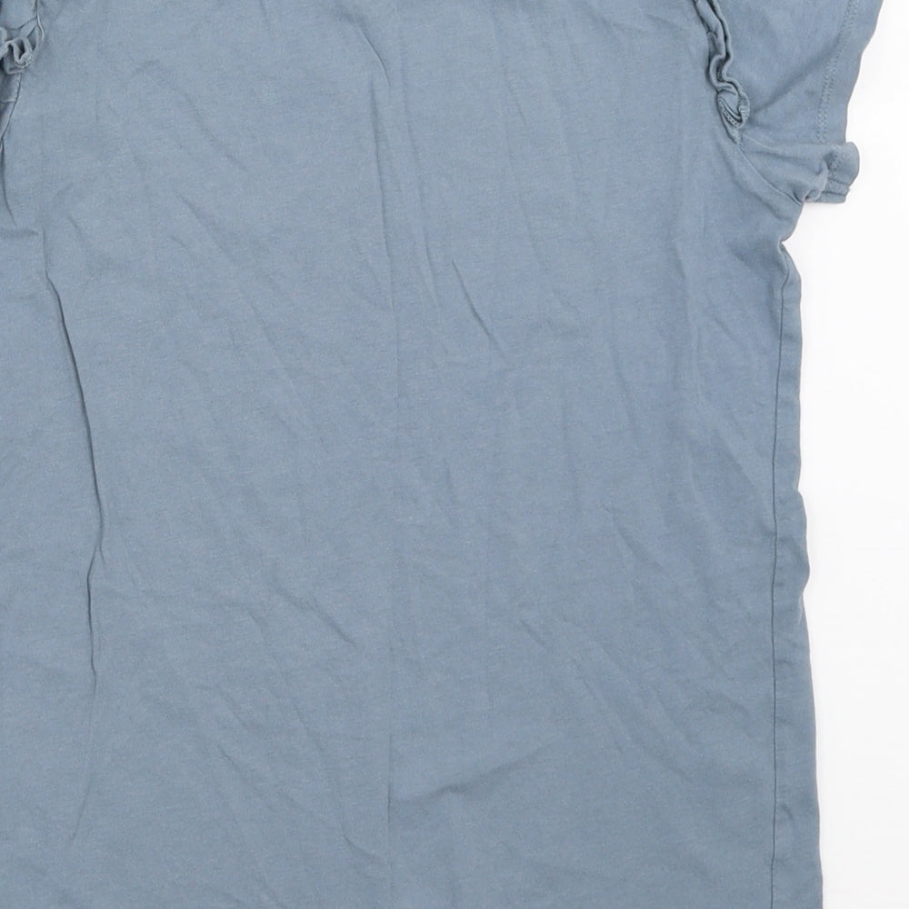 Lily & Dan Girls Blue Basic T-Shirt Size 11-12 Years
