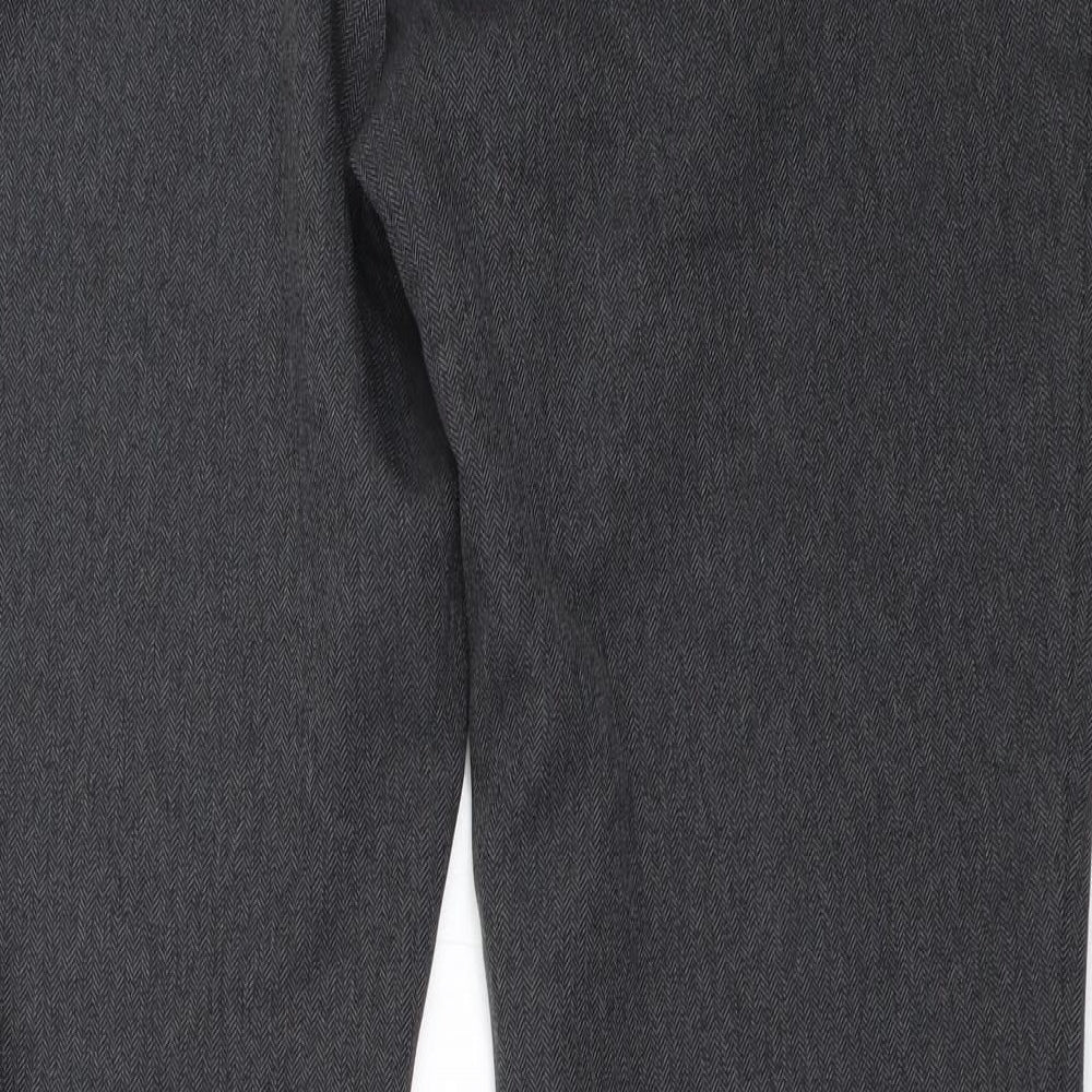 Evie Womens Grey Trousers Size 12 L30 in