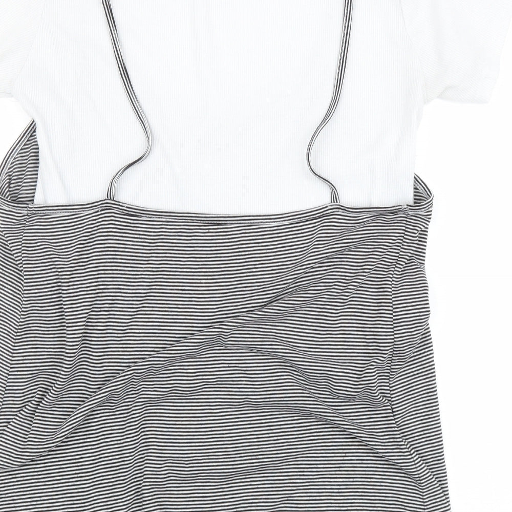Atmosphere Womens Multicoloured Striped Basic T-Shirt Size 14