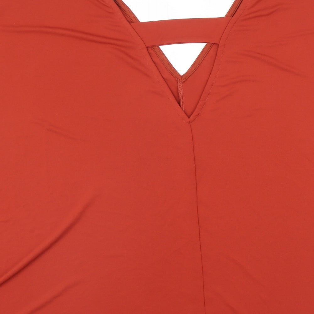 ASOS Womens Red Basic Blouse Size 8