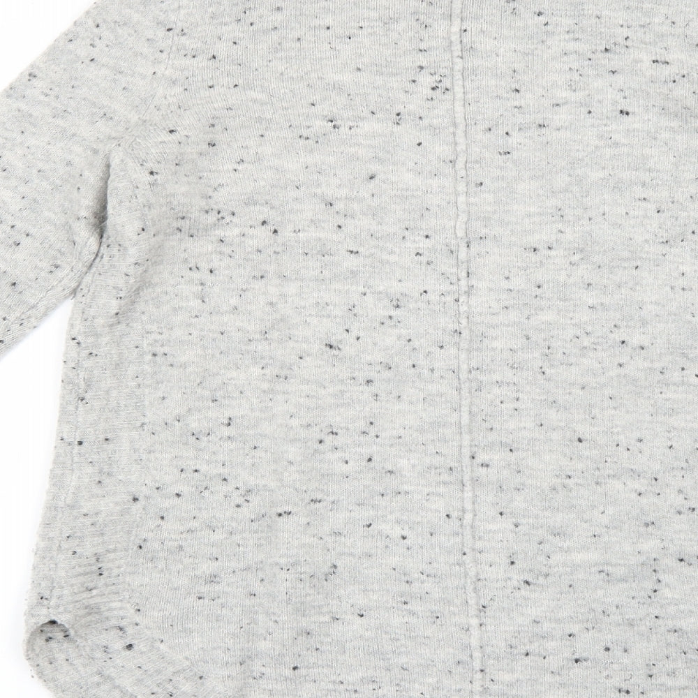 Wallis Womens Grey Polka Dot Pullover Jumper Size S