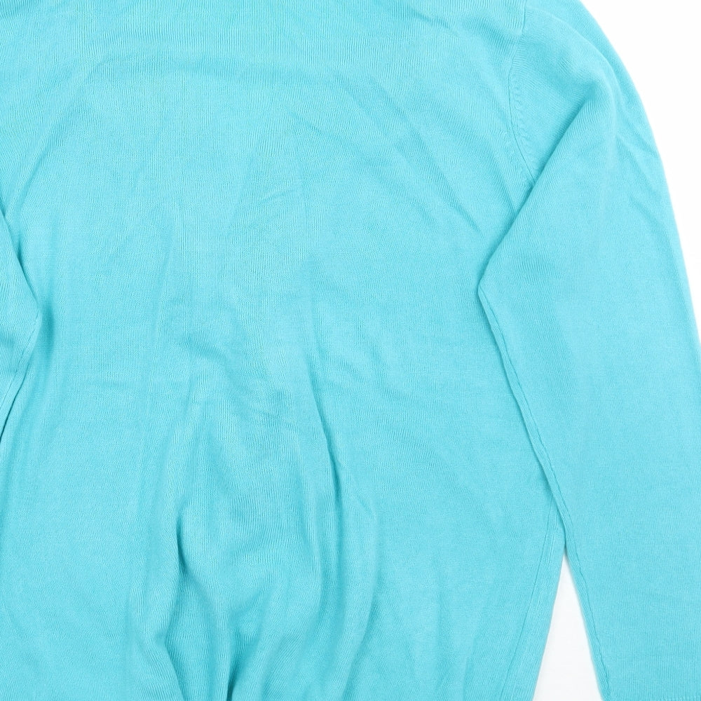 Sarah Hamilton Womens Blue Cardigan Jumper Size 2XL
