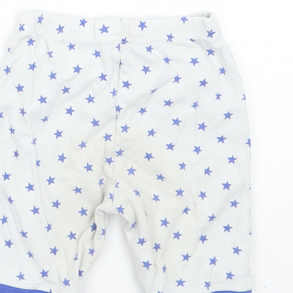 John Lewis Baby White Geometric Sweatpants Trousers Size 18-24 Months