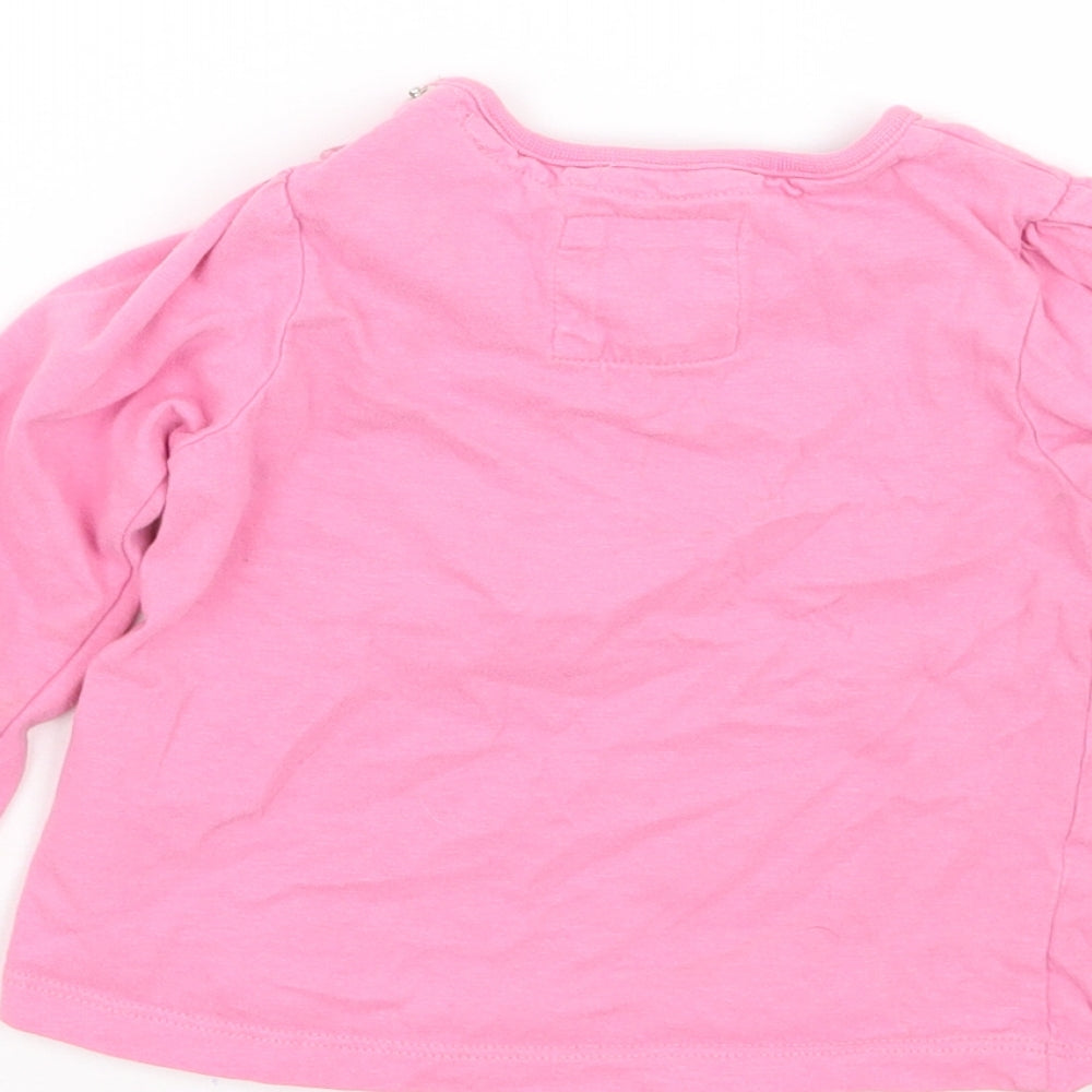 TU Girls Pink Basic T-Shirt Size 6-9 Months