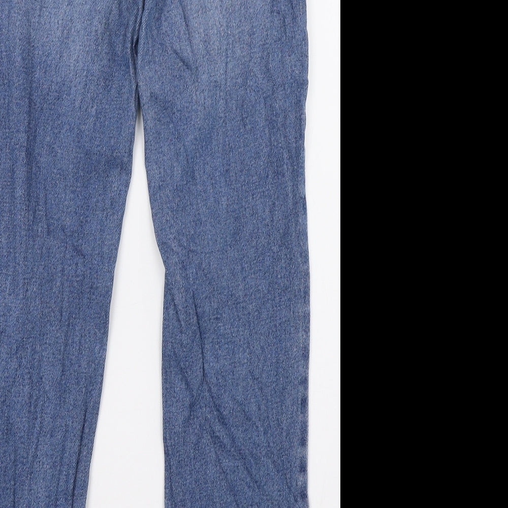 Preworn Womens Blue Denim Straight Jeans Size 6 L27 in