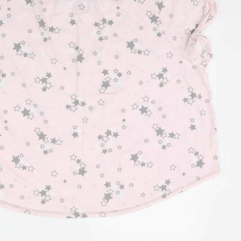 Time to Dream Womens Pink Solid Cami Pyjama Top Size L