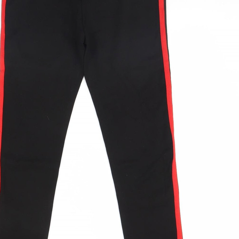 europa Womens Black Capri Leggings Size L L28 in