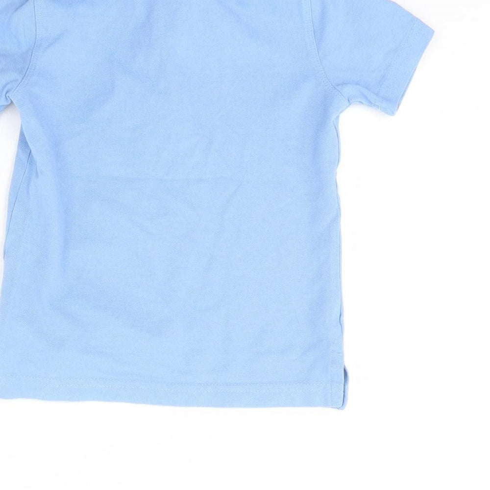 lily & dan Boys Blue Basic Polo Size 3 Years - School