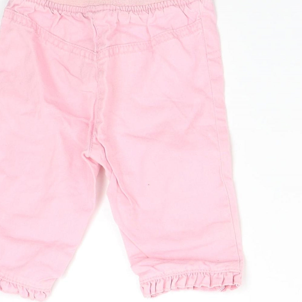 Debenhams Baby Pink Track Pants Trousers Size 3-6 Months