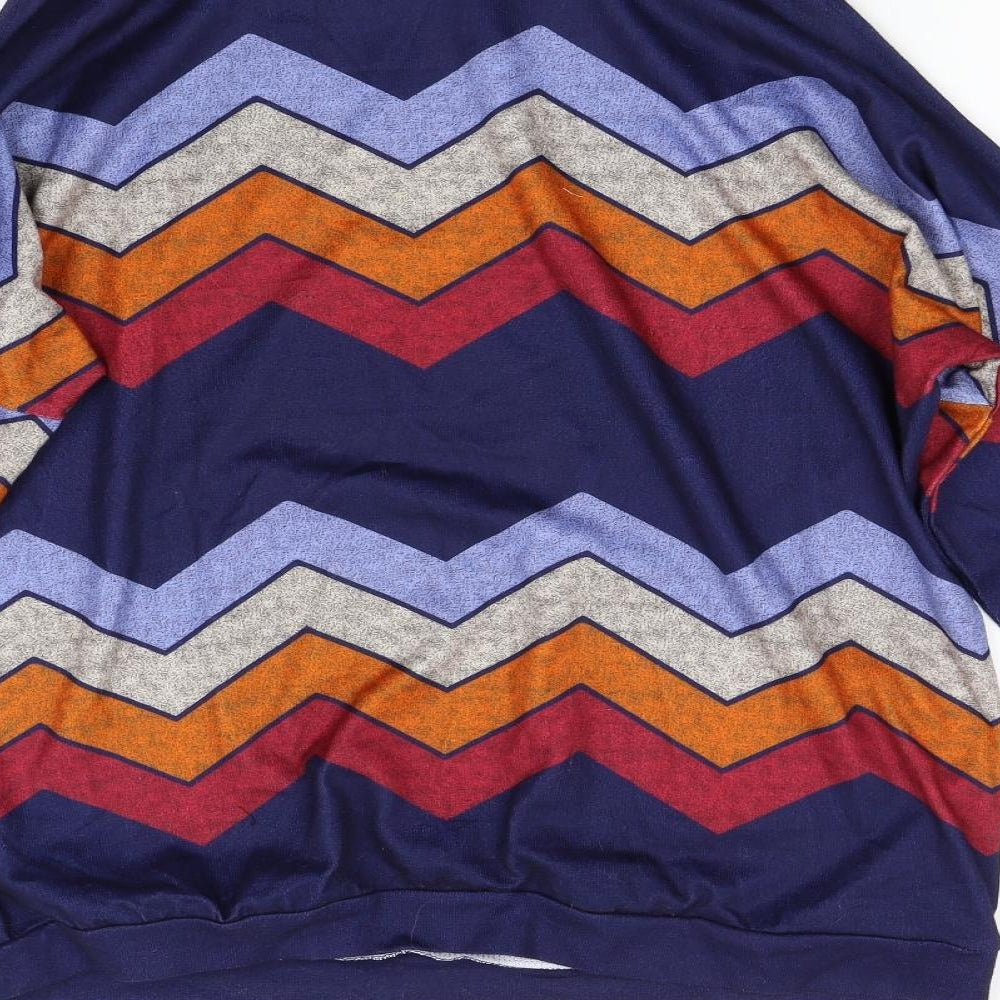 Yoins Womens Multicoloured Striped Pullover Sweatshirt Size 18