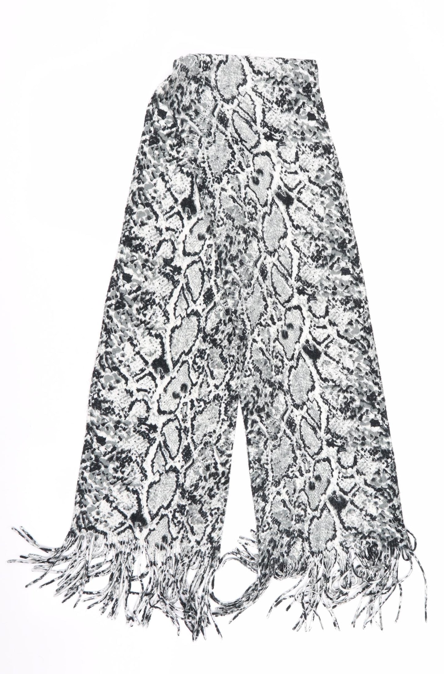 Preworn Unisex Black Animal Print Scarf