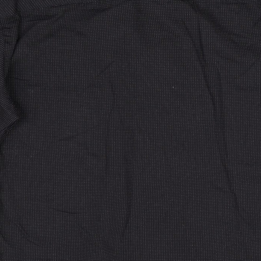 Trait Mens Black Polka Dot Button-Up Size M