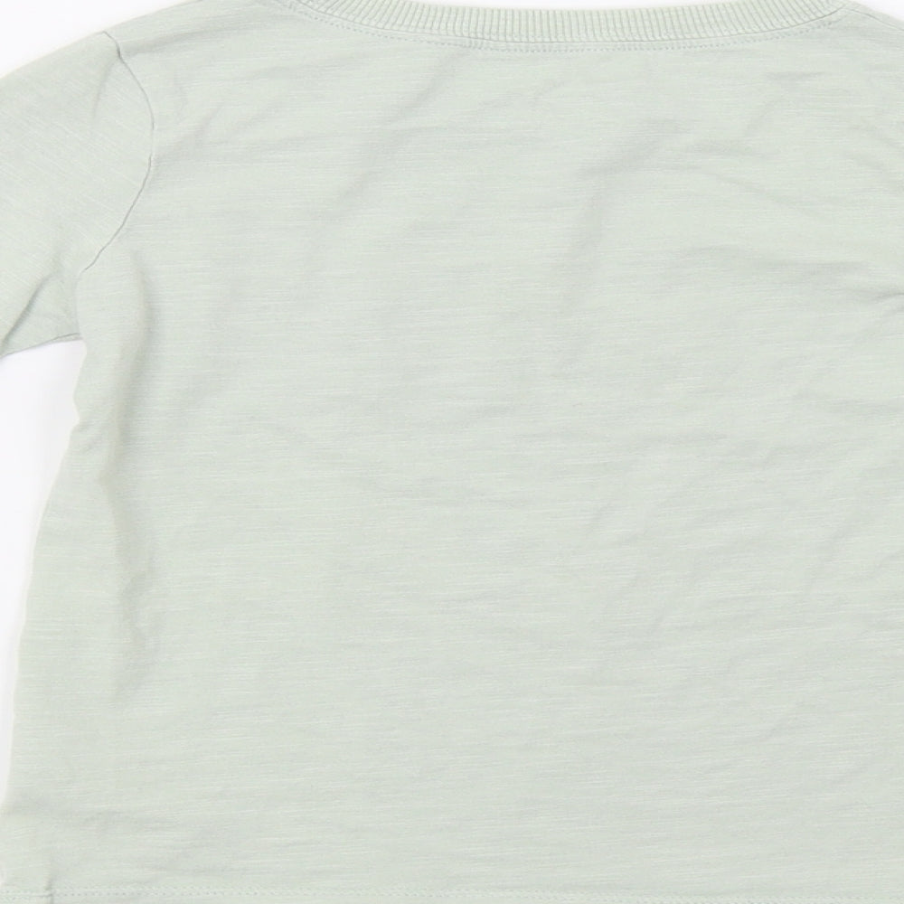NEXT Girls Green Floral Basic Polo Size 5 Years - Believe