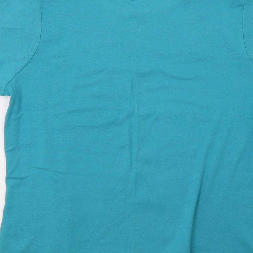 Maya Womens Green Basic T-Shirt Size XL