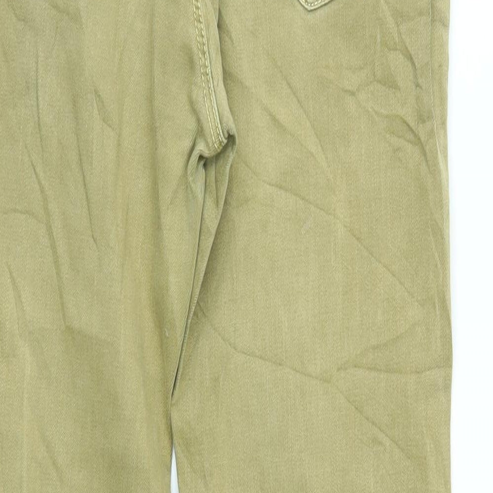 Stradivarius Womens Beige Straight Jeans Size 10 L25 in
