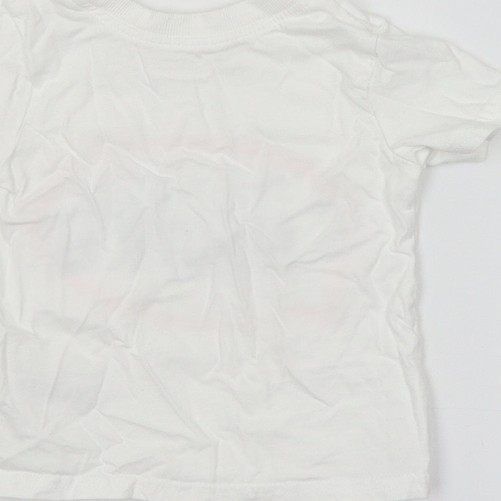 George Baby White Basic T-Shirt Size 6-9 Months