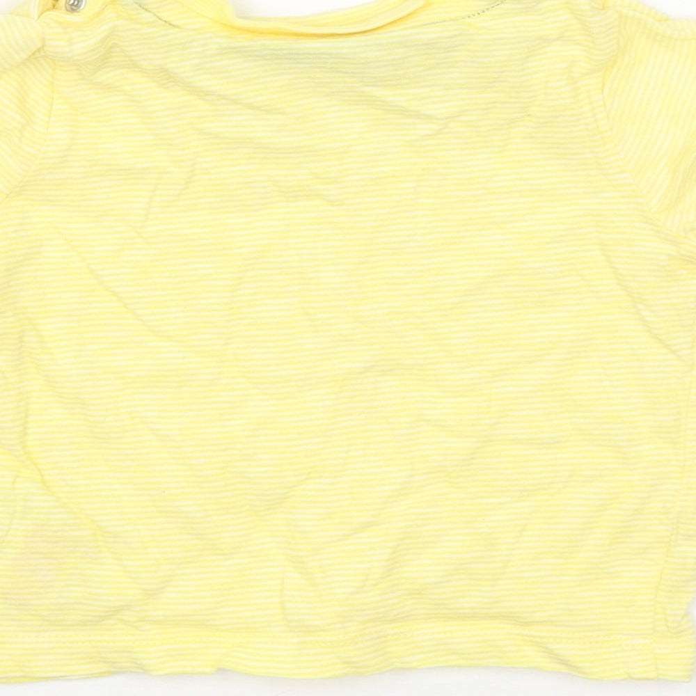F&F Baby Yellow Basic T-Shirt Size 6-9 Months