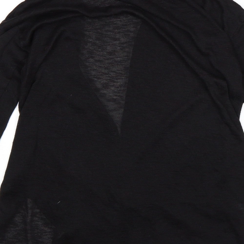 H&M Womens Black Wrap Jumper Size XS