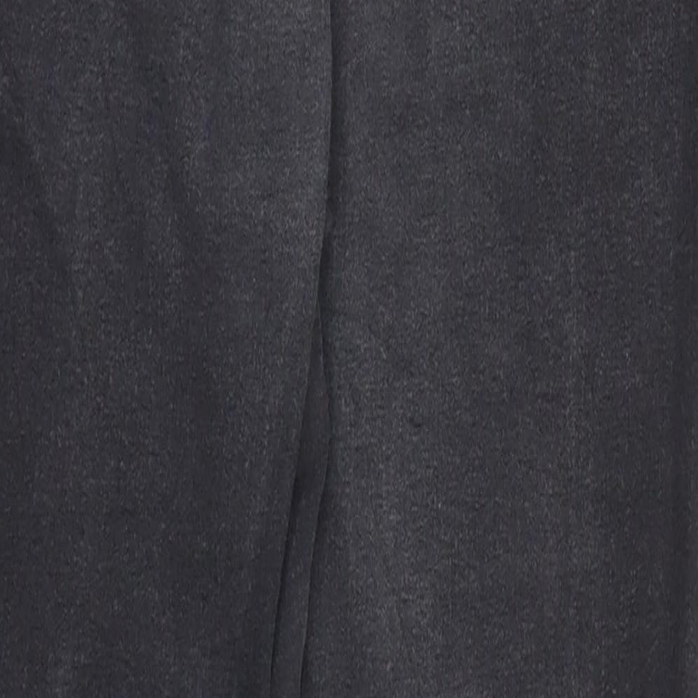 Denim & Co. Womens Grey Straight Jeans Size 14 L26 in
