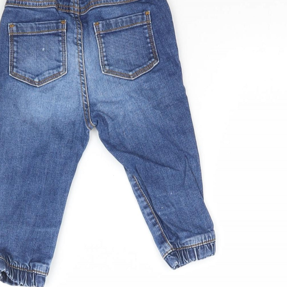 Matalan Baby Blue Denim Jogger Jeans Size 9 Months