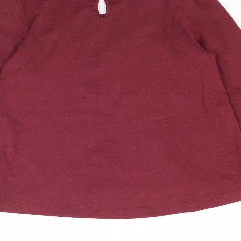 TU Girls Red Basic T-Shirt Size 8 Years - Lace detail