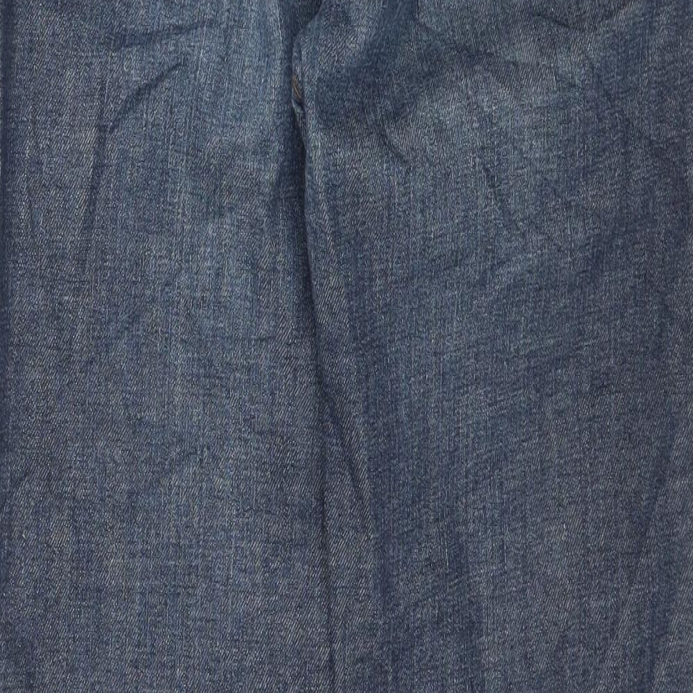 C Denim Womens Blue Denim Straight Jeans Size 8 L31 in