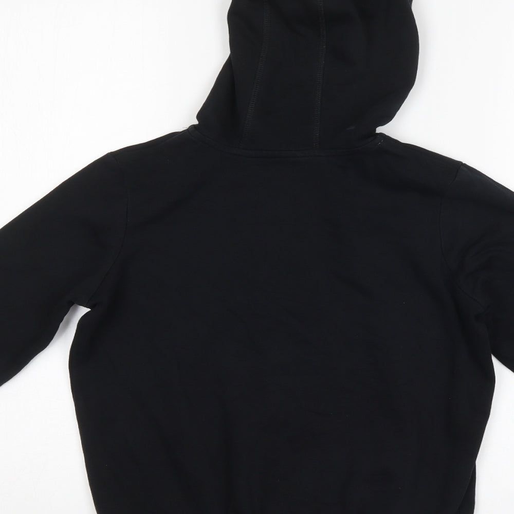 George Boys Black Full Zip Hoodie Size 9-10 Years